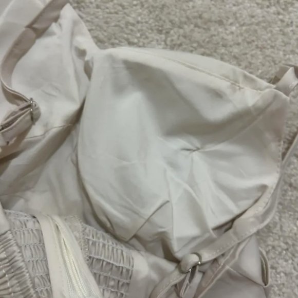 Champagne white prom/formal dress - Picture 5 of 8